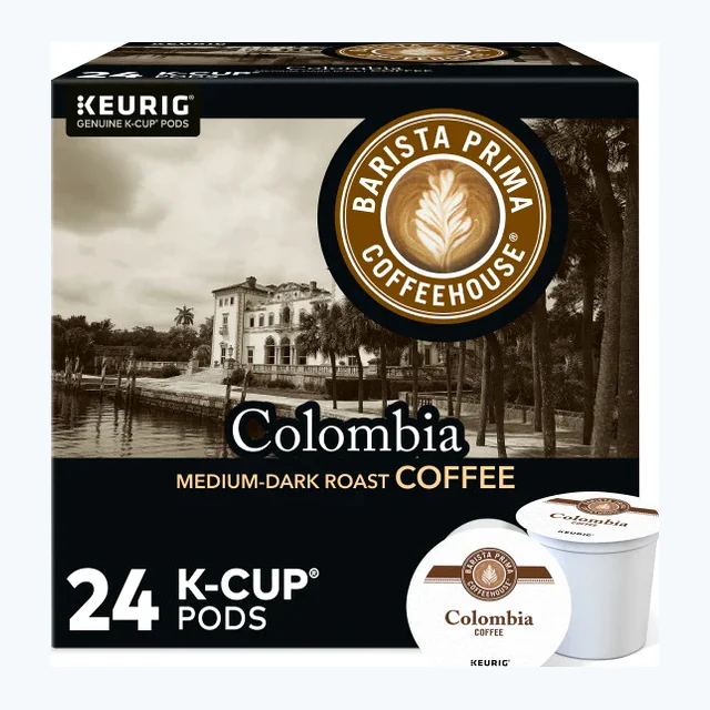 Barista Prima Coffeehouse Colombia K-Cups, Dark Roast – 24 Count