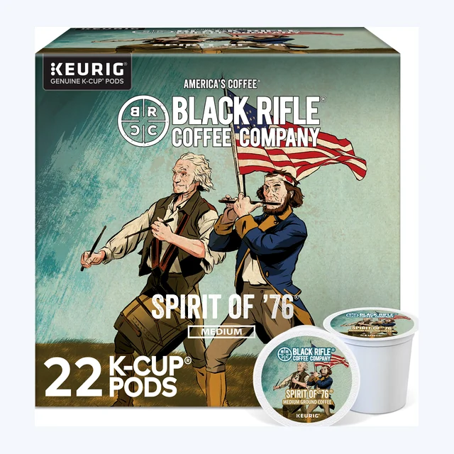 Black Rifle Coffee Spirit of '76 K-Cups, Medium Roast – 22 Count