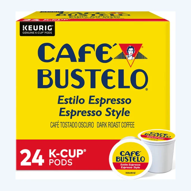 Cafe Bustelo Espresso K-Cups, Dark Roast – 24 Count