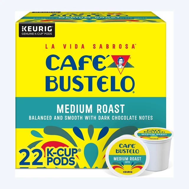 Cafe Bustelo Medium Roast K-Cups – 22 Count