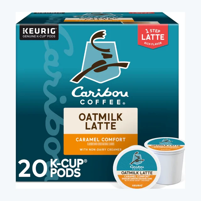 Caribou Coffee Caramel Comfort Oatmilk Latte K-Cups – 20 Count (SPECIAL)