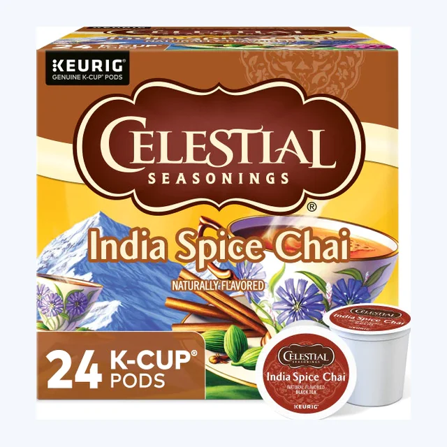 Celestial Seasonings India Spice Chai Tea K-Cups – 24 Count