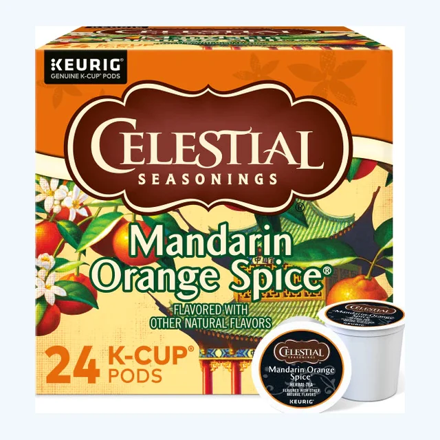 Celestial Seasonings Mandarin Orange Green Tea K-Cups – 24 Count
