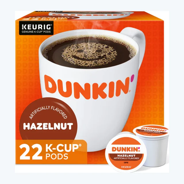 Dunkin' Hazelnut K-Cups, Medium Roast – 24 Count