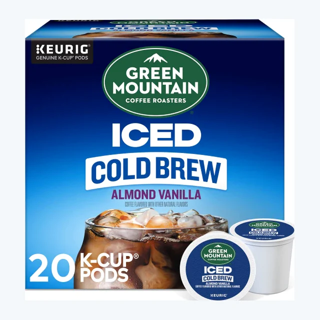 Green Mountain Almond Vanilla Iced Cold Brew K-Cups – 20 Count (SPECIAL)