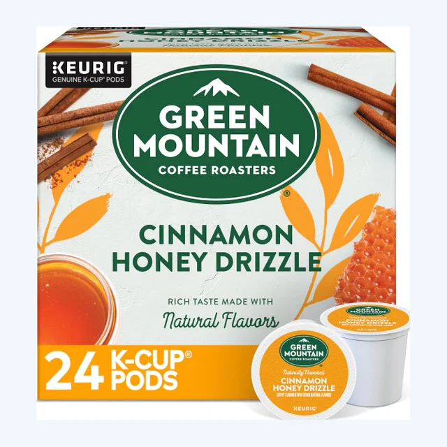 Green Mountain Cinnamon Honey Drizzle K-Cups, Light Roast – 24 Count