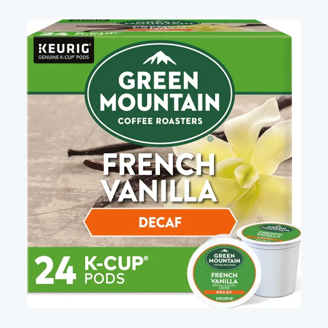 Green Mountain DECAF French Vanilla K-Cups, Light Roast – 24 Count
