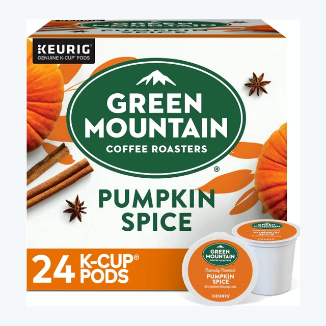 Green Mountain Fair Trade Pumpkin Spice K-Cups, Light Roast – 24 Count