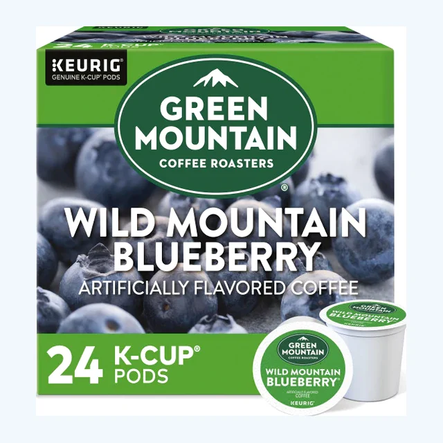 Green Mountain Wild Mountain Blueberry K-Cups, Light Roast – 24 Count