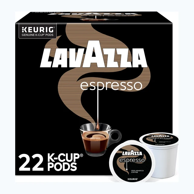 Lavazza Espresso K-Cups, Dark Roast – 24 Count