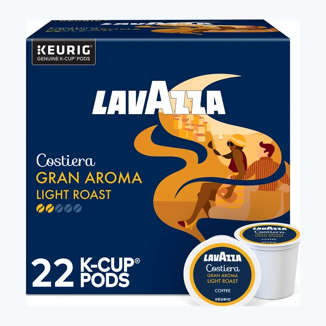 Lavazza Gran Aroma K-Cups, Light Roast – 22 Count