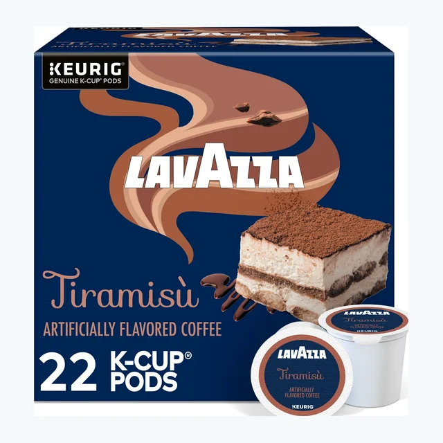 Lavazza Tiramisù K-Cups, Flavored Coffee – 22 Count
