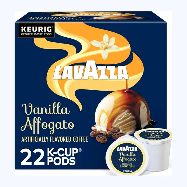 Lavazza Vanilla Affogato K-Cups, Flavored Coffee – 22 Count