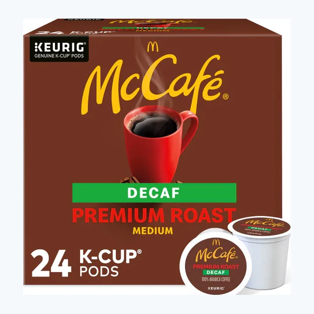 McCafé DECAF Premium Roast K-Cups, Medium Roast – 24 Count