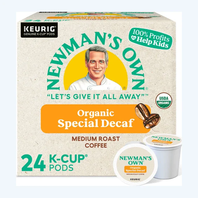 Newman's Own Organics DECAF Special Blend K-Cups, Medium Roast – 24 Count