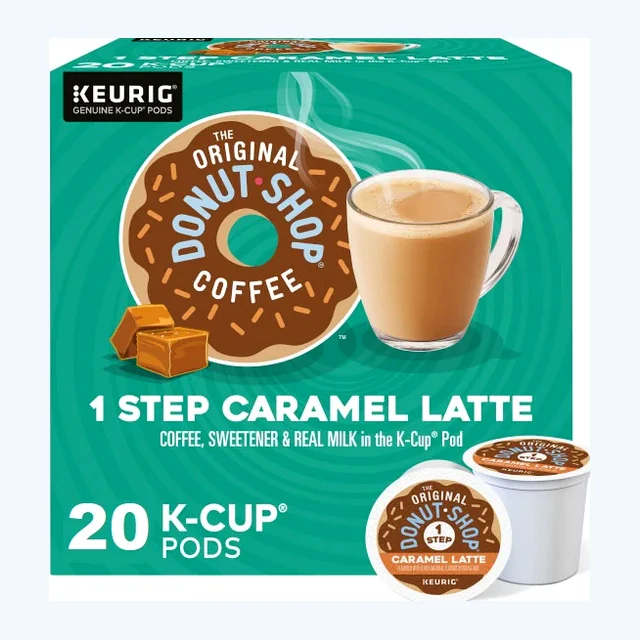 The Original Donut Shop Caramel Latte K-Cups, Medium Roast – 20 Count
