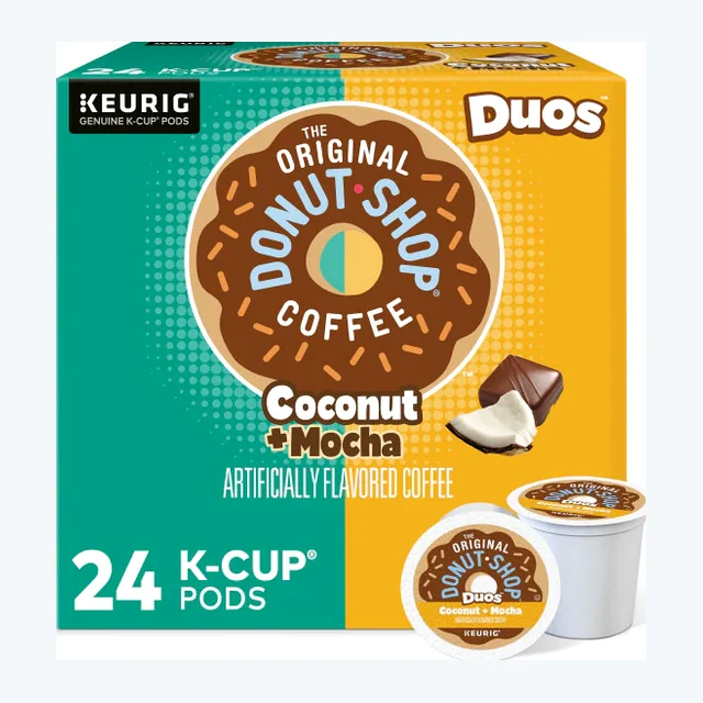 The Original Donut Shop Coconut Mocha K-Cups, Medium Roast – 24 Count