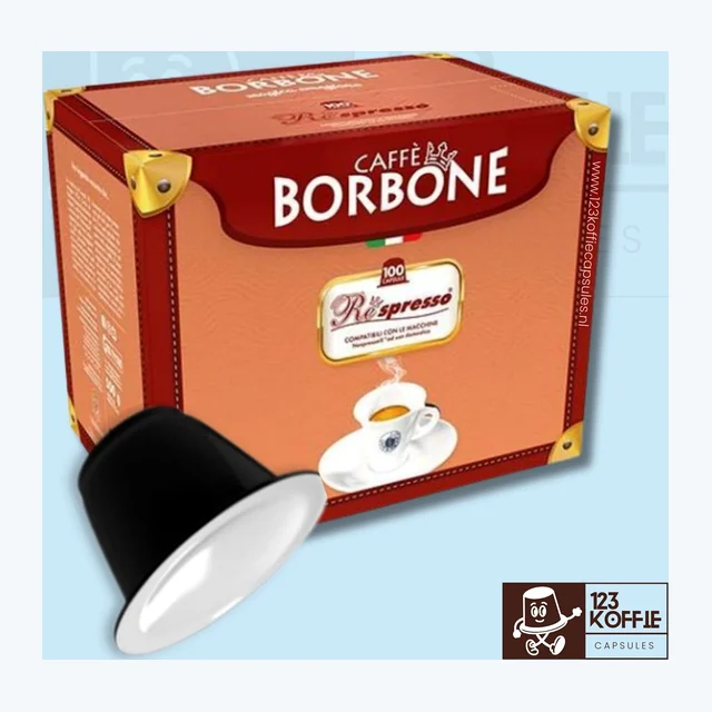 Caffè Borbone Respresso Nera capsules Nespresso 100 stuks – krachtige Italiaanse espresso