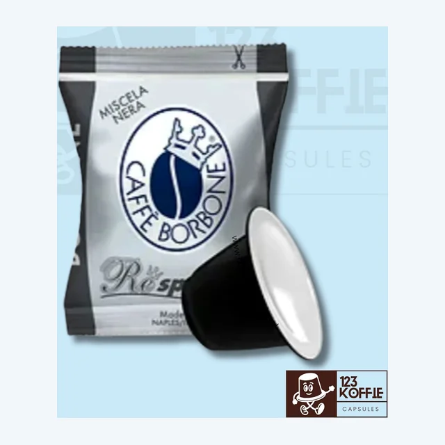 Caffè Borbone Respresso Nera capsules Nespresso 50 stuks – krachtige Italiaanse espresso