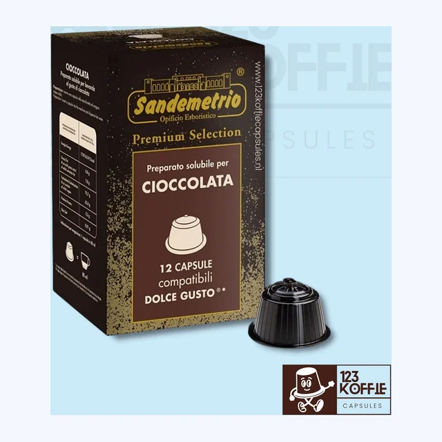 Chocolade koffie capsules Dolce Gusto 12 stuks Sandemetrio