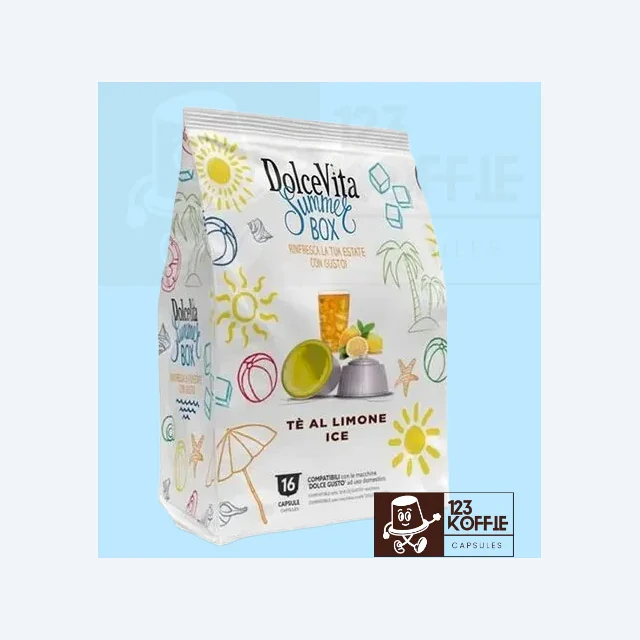 Dolce Vita Tè al Limone Ice – 16 Capsules Nescafé Dolce Gusto® – Verfrissende Iced Lemon Tea