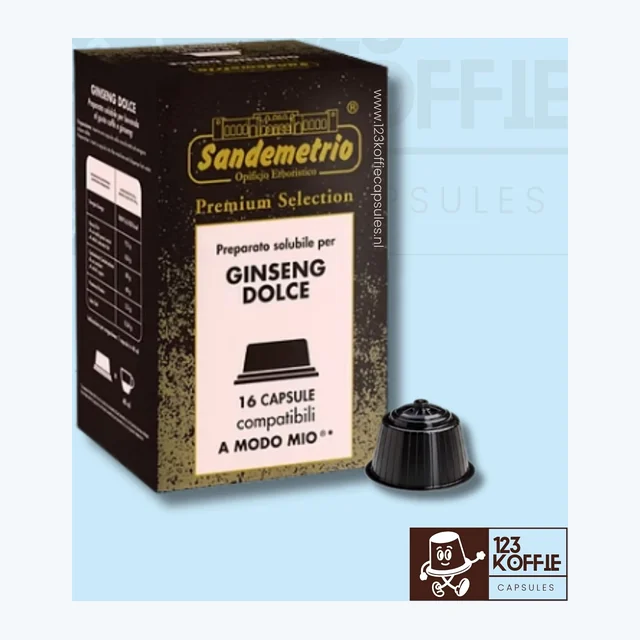 Ginseng koffie capsules  A Modo Mio 16 stuks Sandemetrio