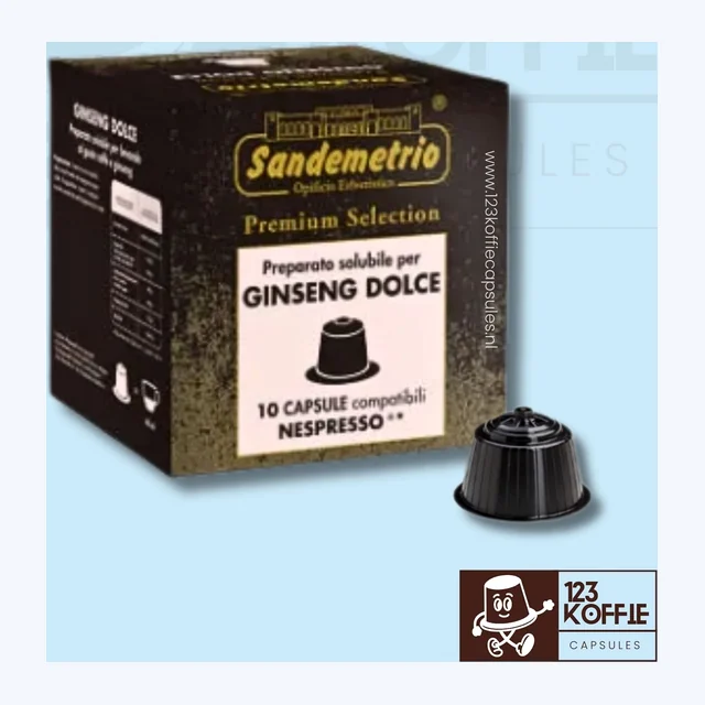 Ginseng koffie capsules Nespresso 10 stuks Sandemetrio Dolce