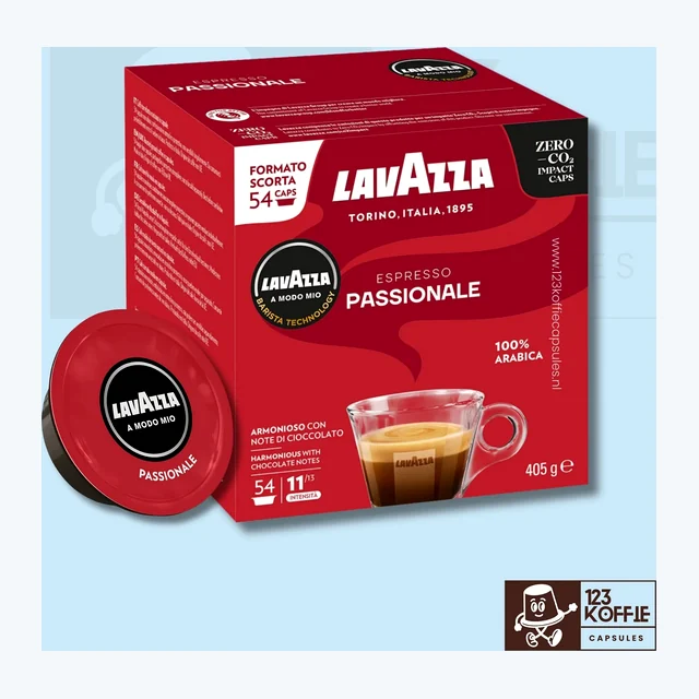 Lavazza Passionale capsules A Modo Mio 54 stuks – Intensiteit 11