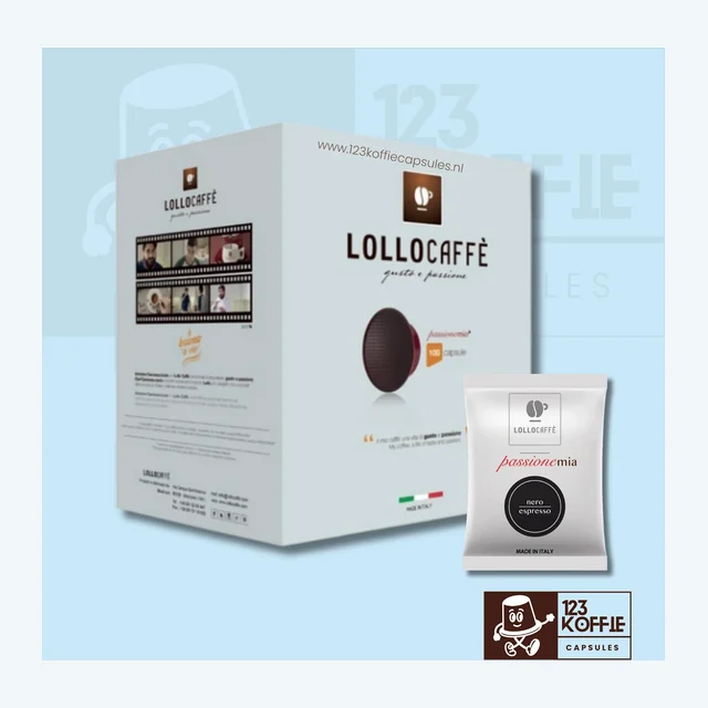 Lollo Miscela Nera capsules A Modo Mio – 100 stuks sterke espresso