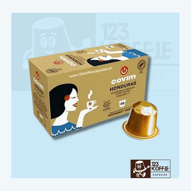 Milde Arabica espresso capsules Nespresso  Honduras 30 stuks Covim
