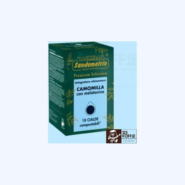 Sandemetrio Camomilla con Melatonina ESE 44 mm Pads  | 18 x Kamille met Melatonine Pads – Ontspannend, Slaapbevorderend