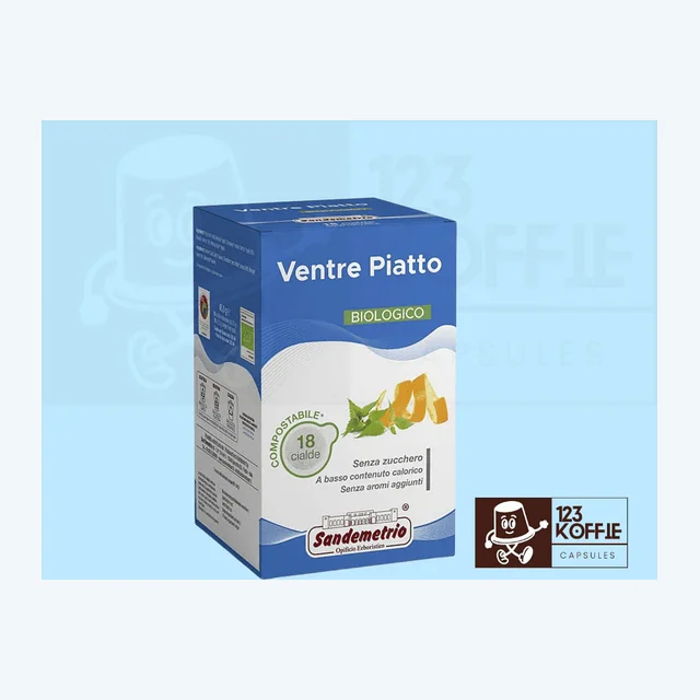 Sandemetrio Kruidenthee Piatto Bio ESE 44 mm  18 x Biologische Flat Belly – Spijsverteringsbevorderend
