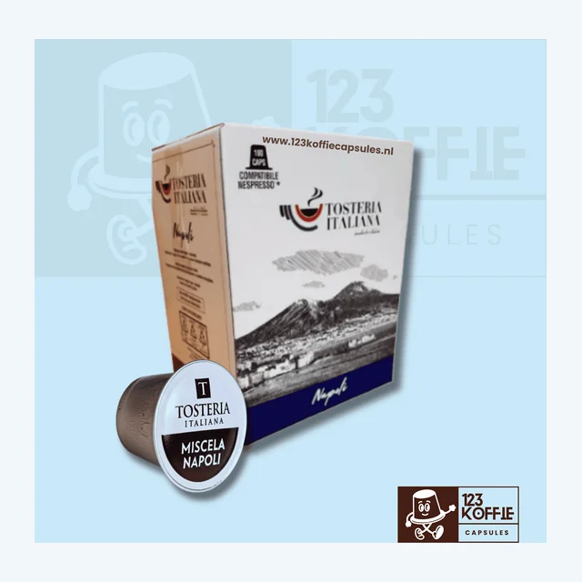 Sterke espresso capsules Nespresso – Napoli blend 100 stuks Tosteria Italiana