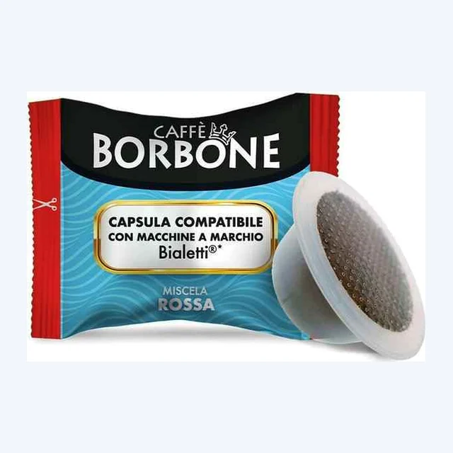 100 Capsule Bialetti®* - Miscela ROSSA Caffè Borbone