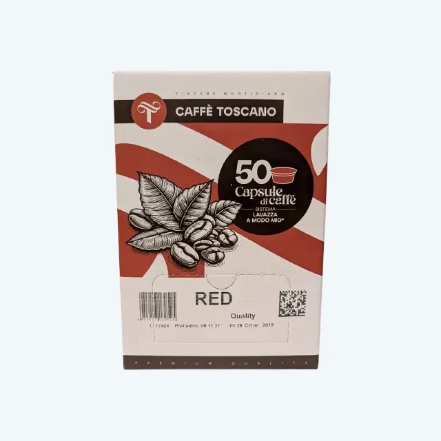 50 Capsule Caffè Toscano Miscela RED compatibili Lavazza®* A Modo Mio®*