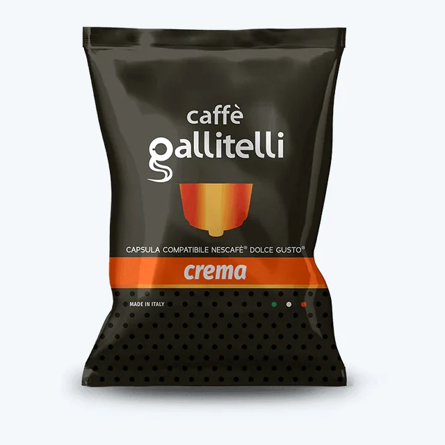50 Capsule Compatibili Dolce Gusto Crema – Caffè Gallitelli Intenso