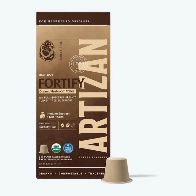 Organic Mushroom Turkey Tail - Half-Caff Espresso