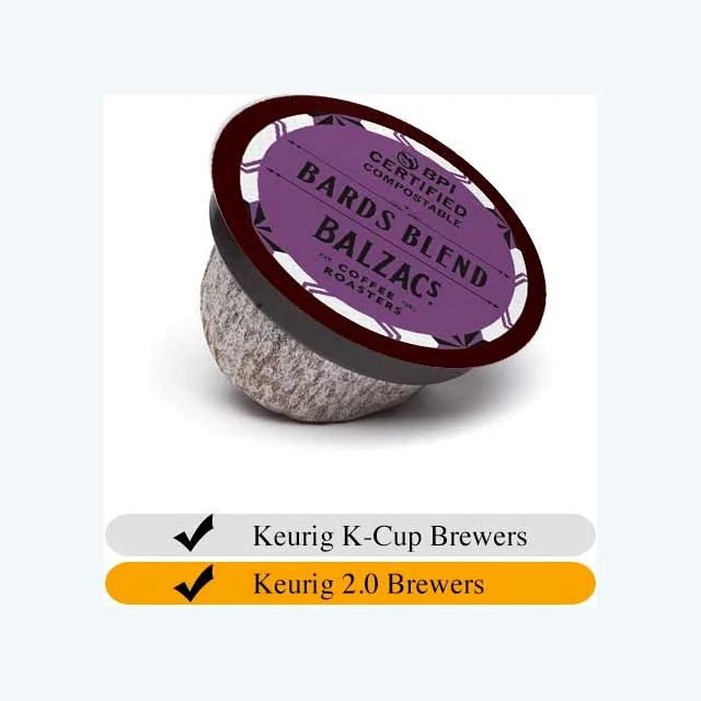Balzac's Bards Blend - 100% Compostable Coffee Cups (18)
