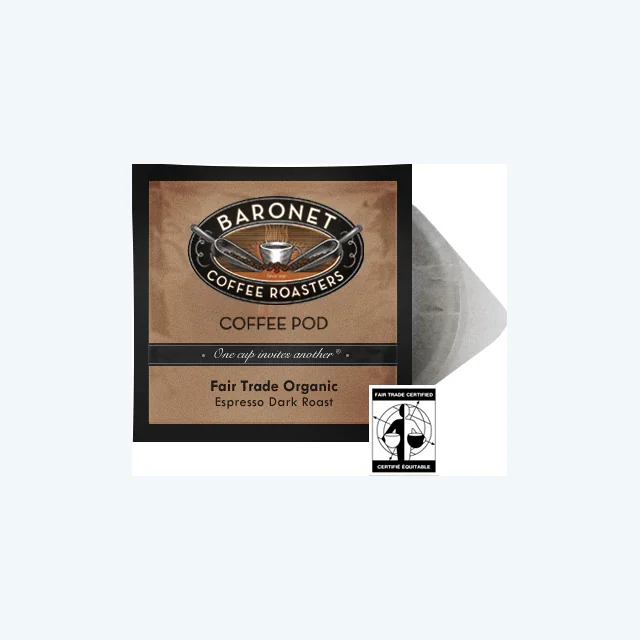 Baronet Fair Trade Organic ESE Espresso (18 - 7.2g/each)