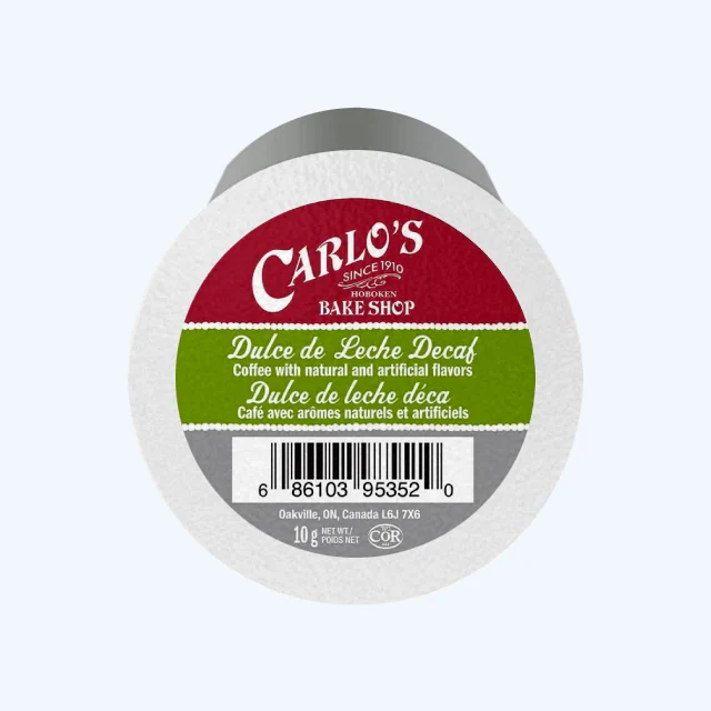 Carlo's Bake Shop Dulce de Leche DECAF Coffee Cups (24)