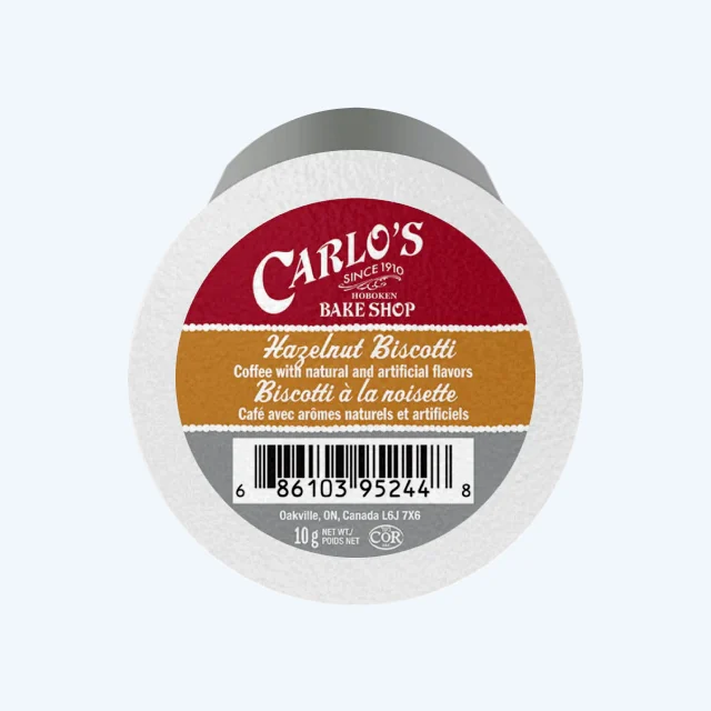 Carlo's Bake Shop Hazelnut Biscotti Coffee Cups (24)