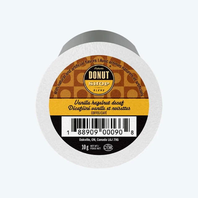 Donut Shop DECAF Vanilla Hazelnut Coffee Cups (24)