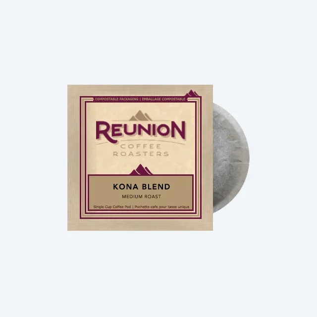 Reunion Coffee Kona Blend (16) - 100% Compostable Pods