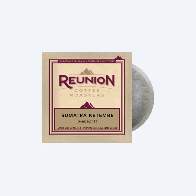 Reunion Coffee Sumatra Ketambe (16) - 100% Compostable Pods