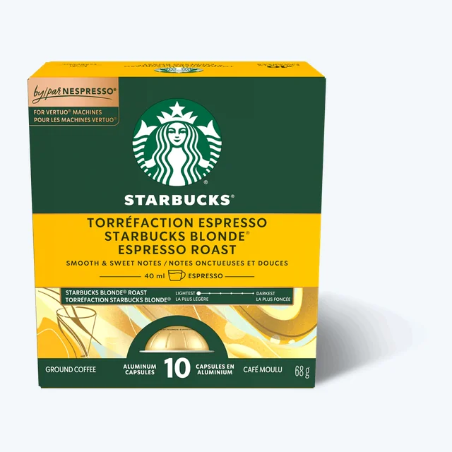 Starbucks Blonde Espresso Vertuo Pods (10)