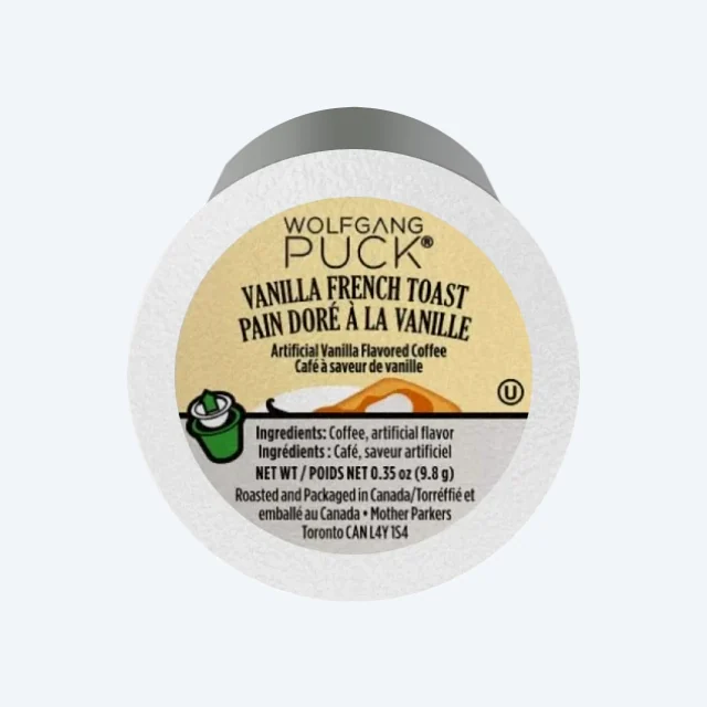 Wolfgang Puck Vanilla French Toast Coffee Cups (24)