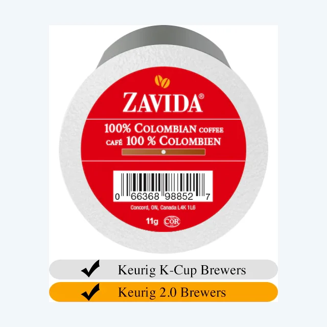 Zavida 100% Colombian Coffee Cups (24)