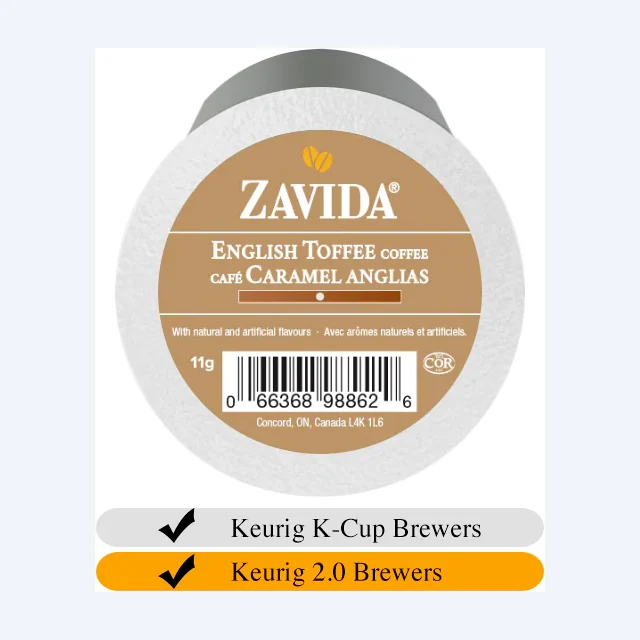 Zavida English Toffee Coffee Cups (24)