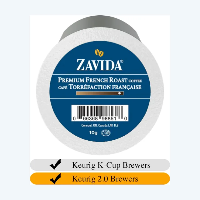 Zavida Premium French Roast Coffee Cups (24)