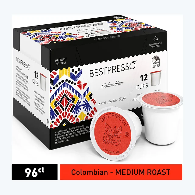 Colombian Roast - Medium Roast - 96 Count  (Compatible with 2.0 Keurig Brewers)